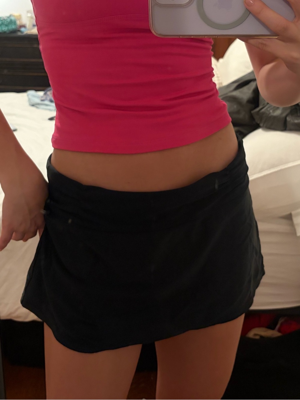 Athleta Black Swim Skirt with Built-In Shorts